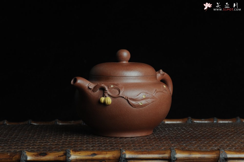 紫砂壶图片：美壶特惠 柿圆壶 - 美壶网
