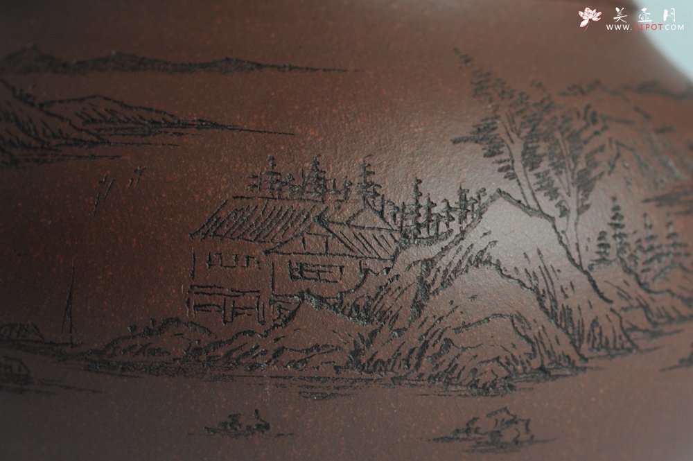 紫砂壶图片：美壶特惠 做工精致山水道洪圆珠 饱满漂亮 出水暴爽  - 美壶网