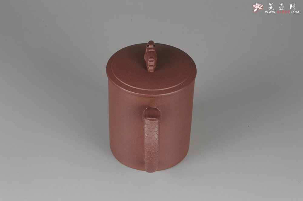 紫砂壶图片：美杯年底特惠 优质紫泥龙行天下盖杯 - 美壶网