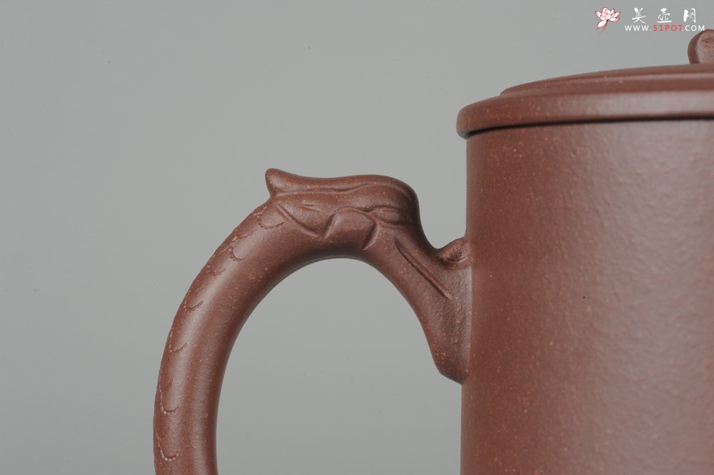 紫砂壶图片：美杯年底特惠 优质紫泥龙行天下盖杯 - 美壶网