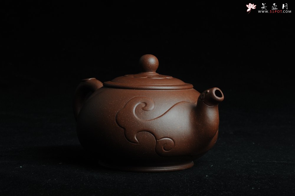 紫砂壶图片：美壶特惠 原创祥云纳福壶 - 美壶网