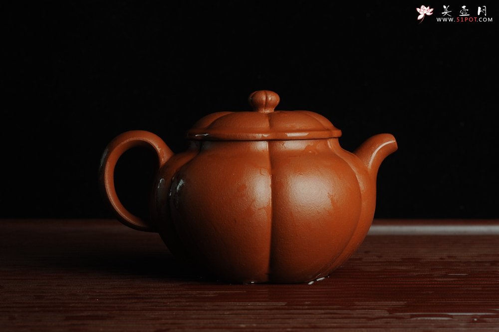 紫砂壶图片：美壶特惠 优质朱泥筋囊器漠上花开 做工精致 仅此一只 - 美壶网