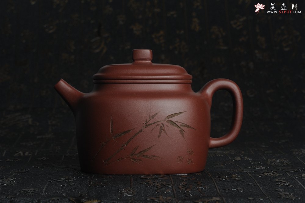 紫砂壶图片：美壶特惠 做工精致四方德中 陈俊儒文气装饰 - 美壶网