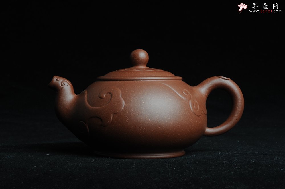 紫砂壶图片：美壶特惠 原创祥云纳福壶 - 美壶网