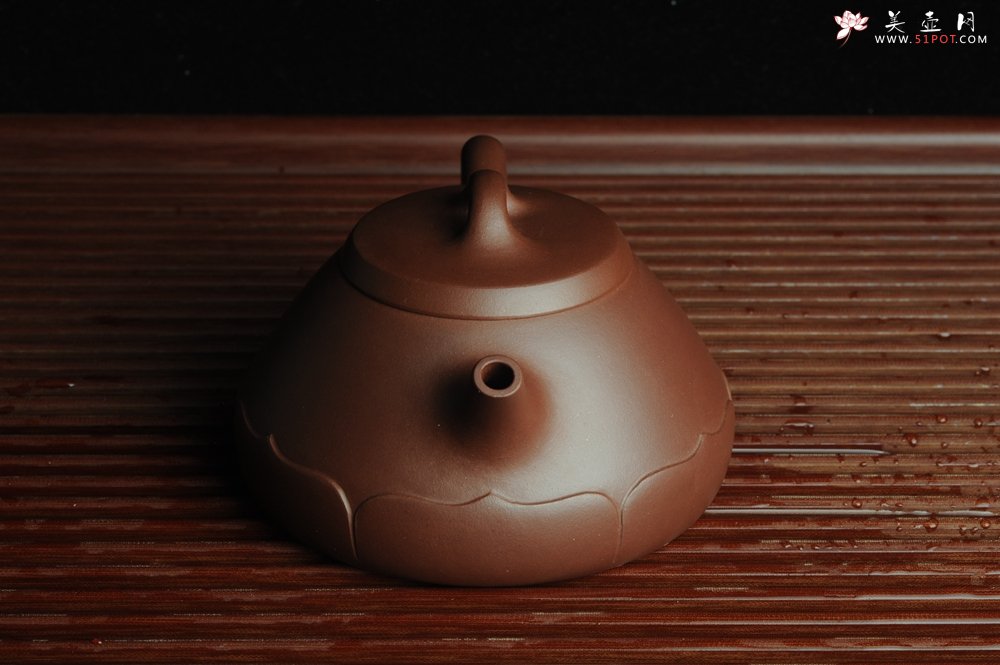 紫砂壶图片：美壶特惠 精致莲花石瓢 茶人醉爱 - 美壶网