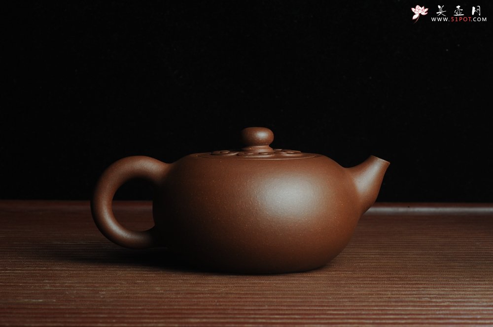 紫砂壶图片：美壶特惠 精致福气如意壶 嵌盖 做工泥料灰常好 出水暴爽 无证书 养过一段时间 开年福利  - 美壶网