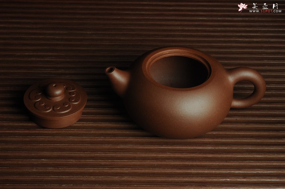 紫砂壶图片：美壶特惠 精致福气如意壶 嵌盖 做工泥料灰常好 出水暴爽 无证书 养过一段时间 开年福利  - 美壶网