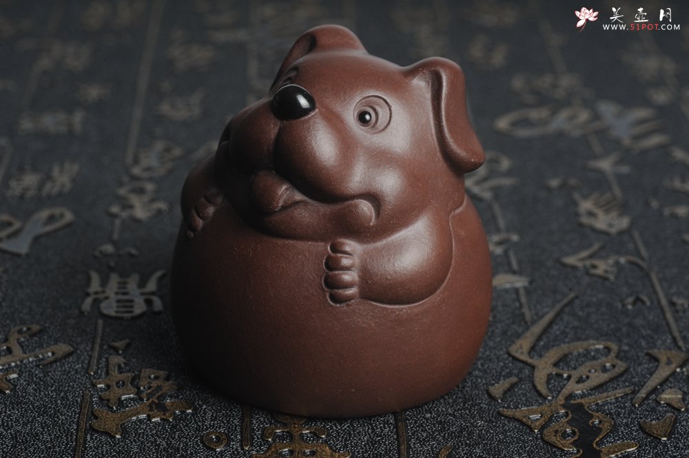 紫砂壶图片：美宠特惠 做工精细茶宠 生动传神~~旺财 招财狗 - 美壶网