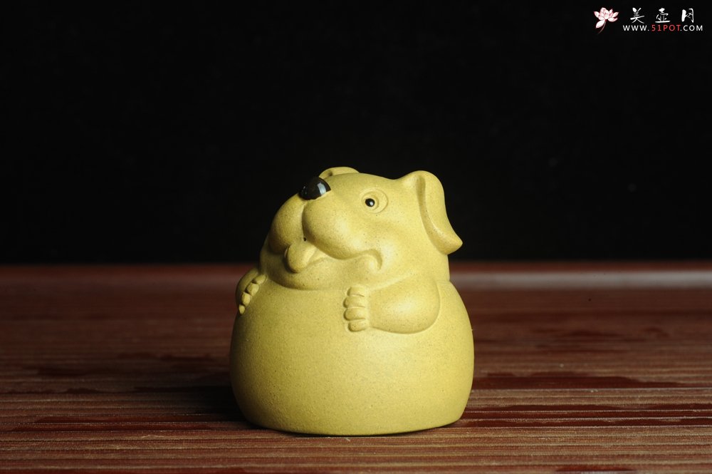 紫砂壶图片：美宠特惠 做工精细茶宠 生动传神~~坐地生财 - 美壶网