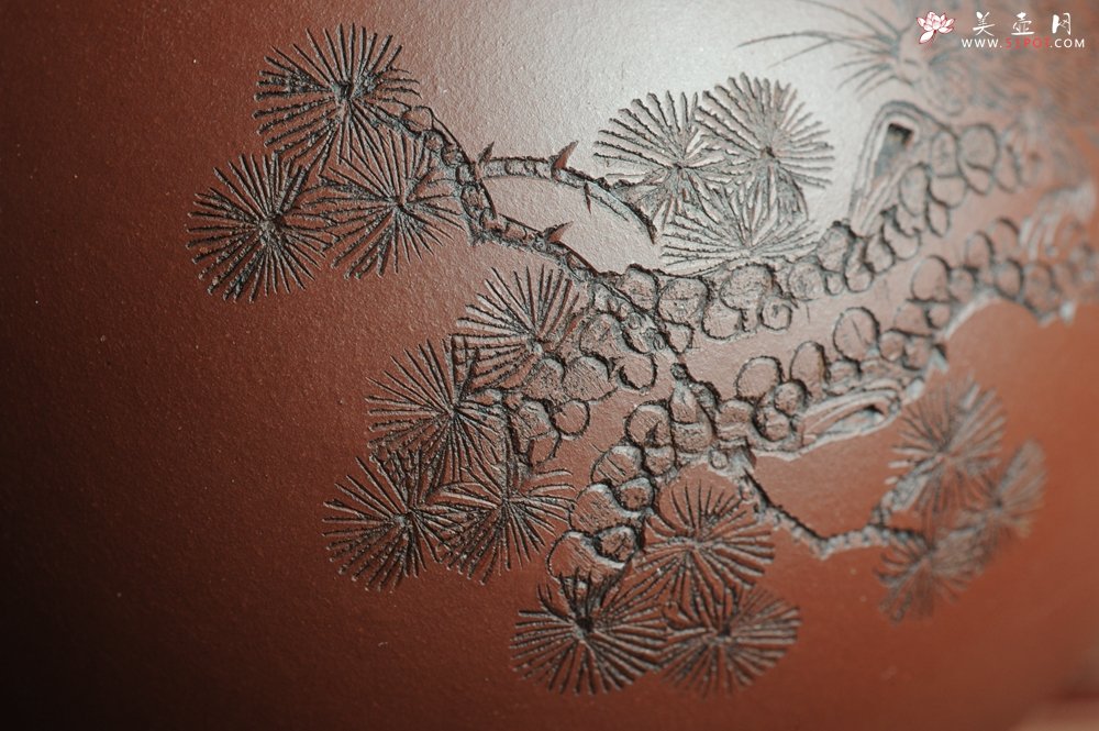 紫砂壶图片：美壶福利特惠 精工西施 精刻松鼠 - 美壶网