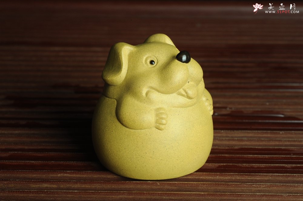 紫砂壶图片：美宠特惠 做工精细茶宠 生动传神~~坐地生财 - 美壶网