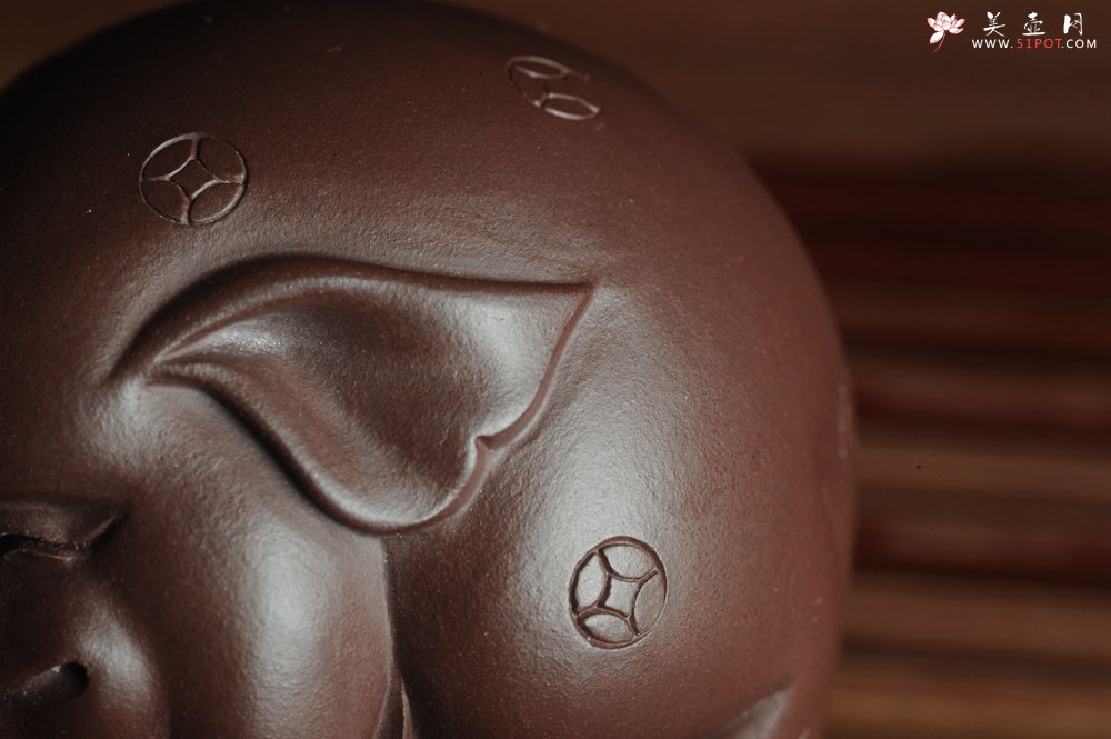 紫砂壶图片：美宠特惠 一团和气猪 神态细腻 做工灰常精致 手工茶宠 - 美壶网