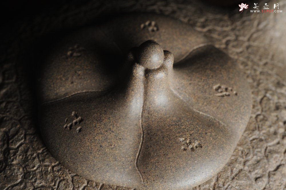 紫砂壶图片：美壶特惠 精品老青段全手工供春 龚春 异形盖 难度大 肌理丰富 - 美壶网