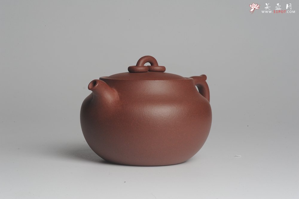 紫砂壶图片：美壶特惠 精工双圈钮壶 卡盖难度大 端庄秀雅 茶人醉爱 - 美壶网