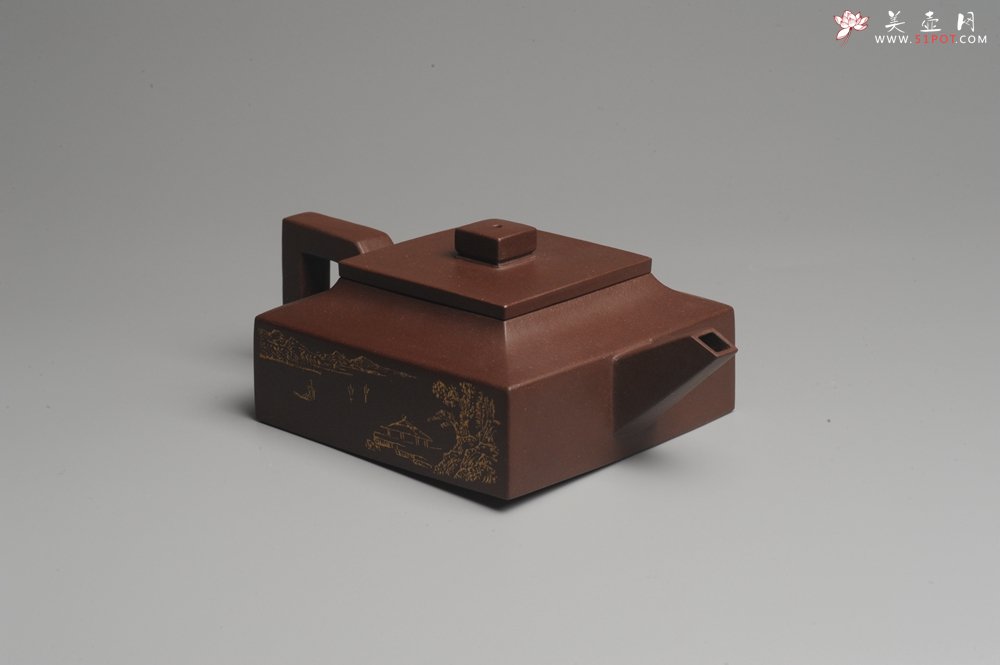 紫砂壶图片：美壶特惠 全手工精品方山逸士 线条流畅 - 美壶网