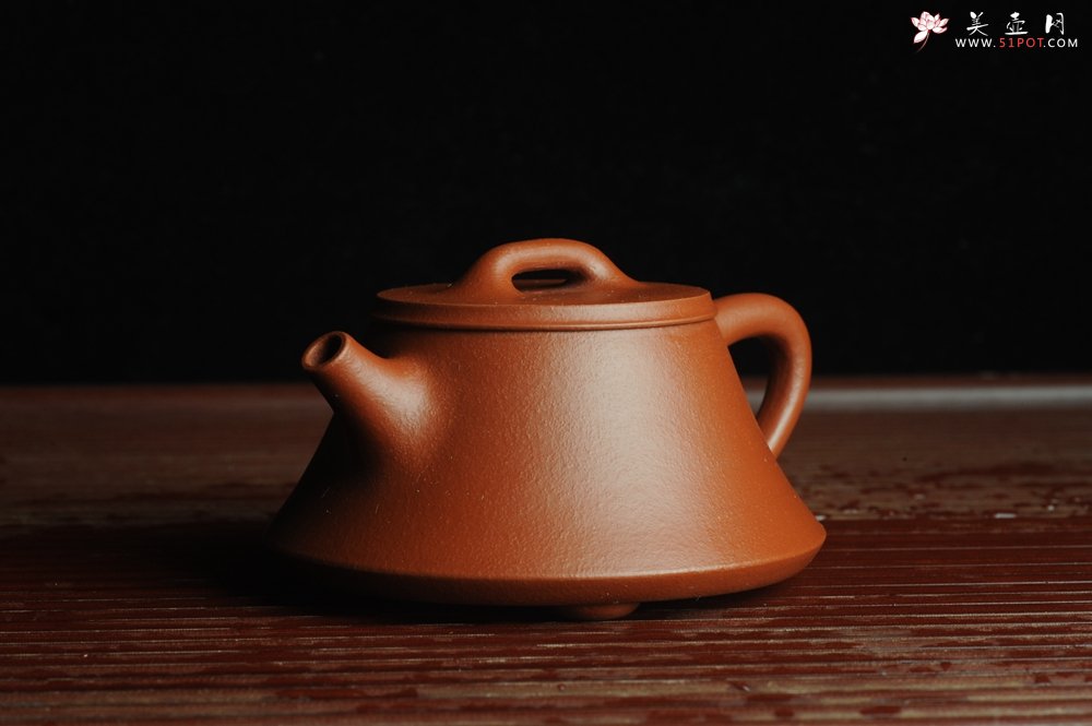 紫砂壶图片：美壶特惠 优质朱泥调砂础瓢壶 做工精致 端庄秀雅 - 美壶网