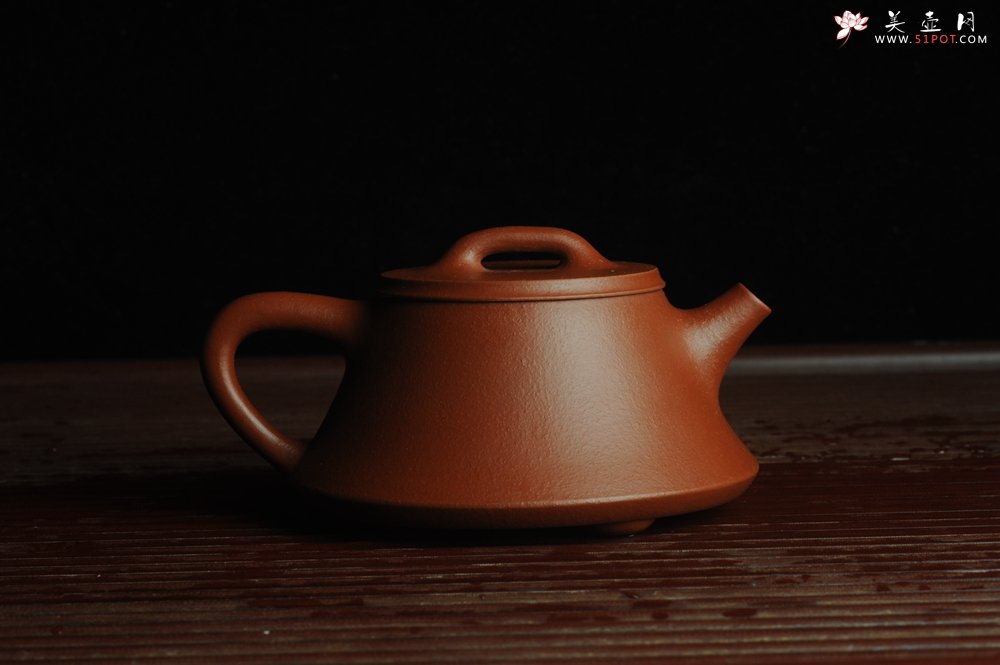 紫砂壶图片：美壶特惠 优质朱泥调砂础瓢壶 做工精致 端庄秀雅 - 美壶网