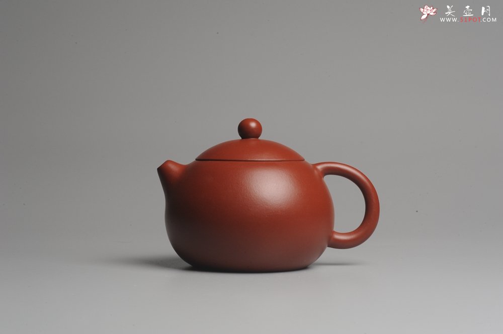 紫砂壶图片：美壶特惠 经典优质大红袍朱泥西施 做工精致 - 美壶网