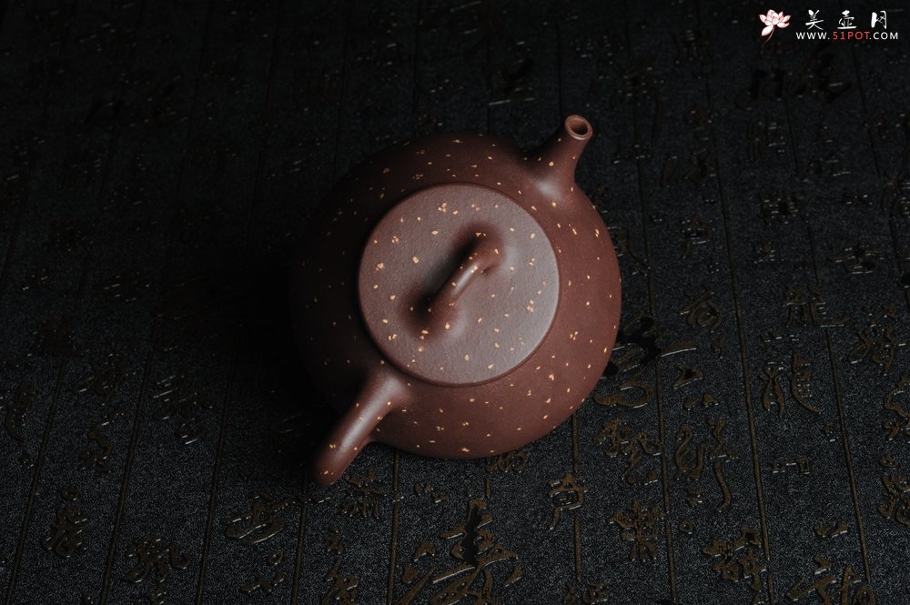 紫砂壶图片：实力派工艺师全手工铺砂平盖小石瓢 泥料优秀 实物更漂亮 - 美壶网