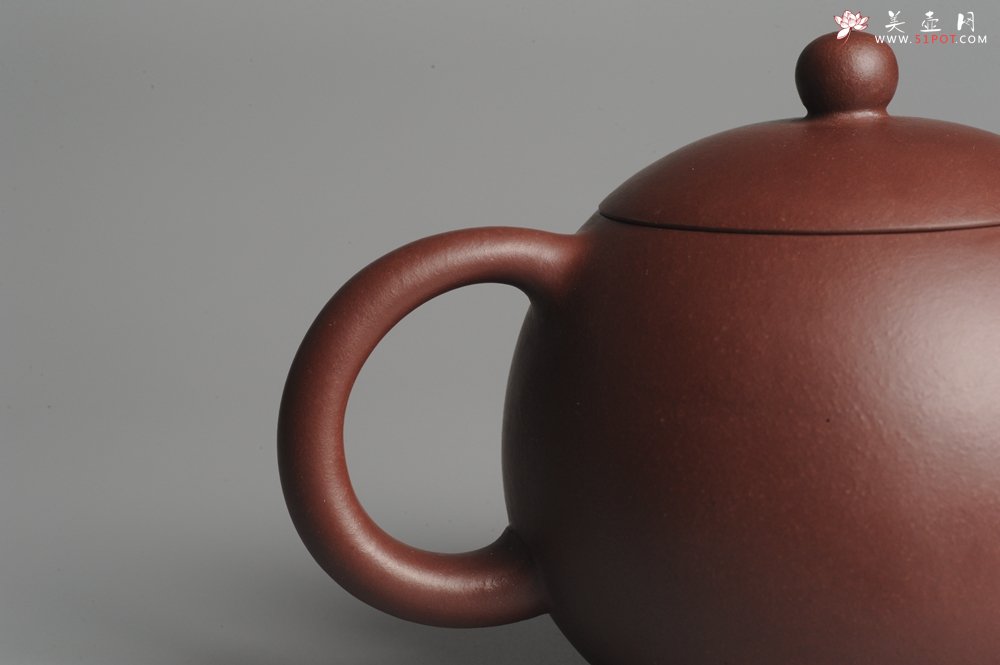 紫砂壶图片：全手工端庄秀雅倒把小西施 - 美壶网