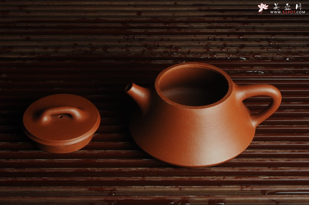 紫砂壶图片：美壶特惠 优质朱泥调砂础瓢壶 做工精致 端庄秀雅 - 美壶网