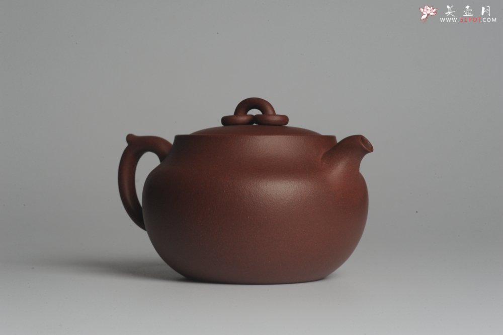 紫砂壶图片：美壶特惠 精工双圈钮壶 卡盖难度大 端庄秀雅 茶人醉爱 - 美壶网