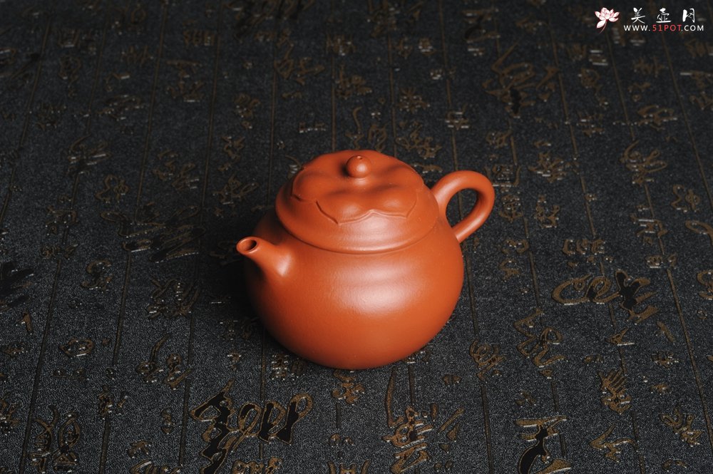 紫砂壶图片：美壶特惠 非铁红色素泥 优质朱泥般若秋水壶 - 美壶网