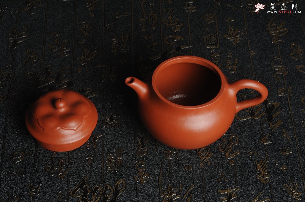 紫砂壶图片：美壶特惠 非铁红色素泥 优质朱泥般若秋水壶 - 美壶网