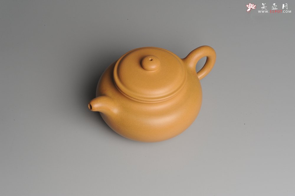 紫砂壶图片：灰常油润黄金段泥 全手工大亨仿古 古韵悠悠  - 美壶网