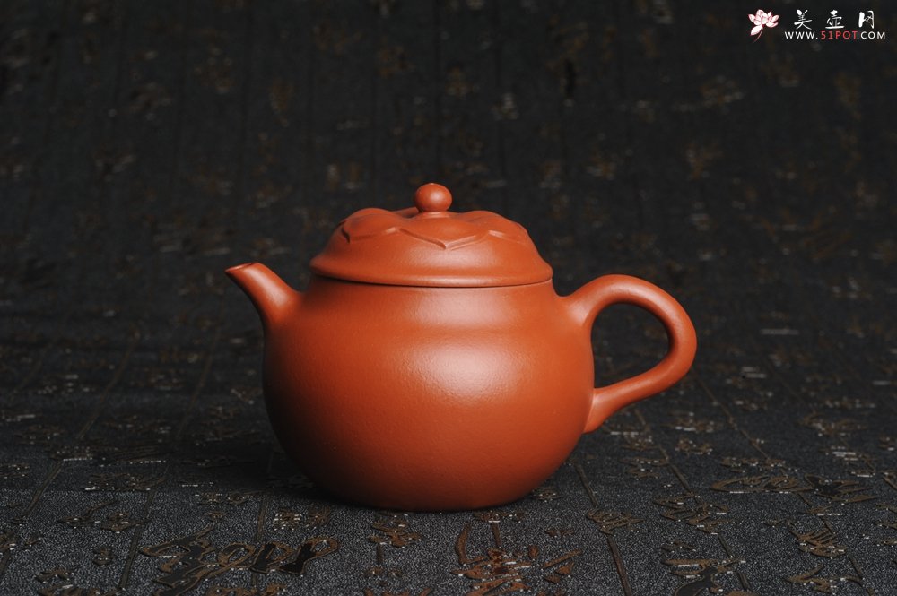 紫砂壶图片：美壶特惠 非铁红色素泥 优质朱泥般若秋水壶 - 美壶网