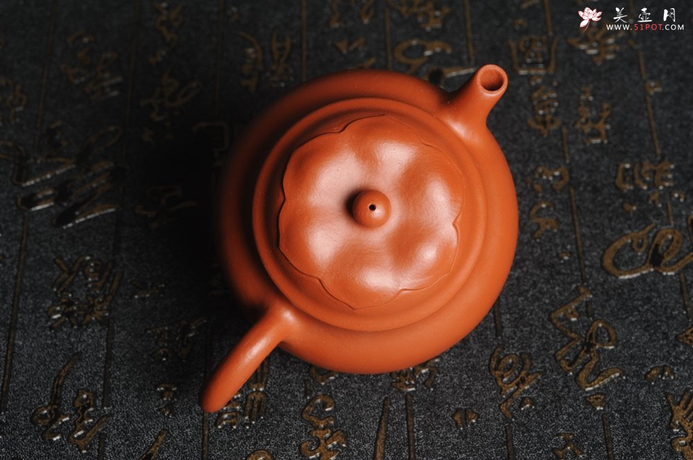 紫砂壶图片：美壶特惠 非铁红色素泥 优质朱泥般若秋水壶 - 美壶网