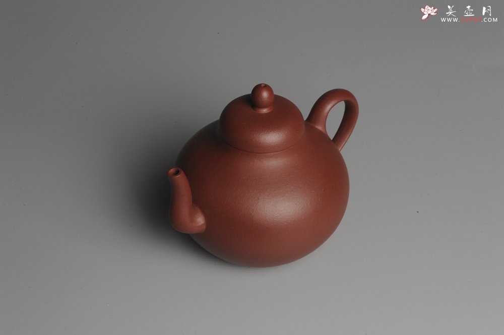紫砂壶图片：美壶特惠 老红拼泥思亭 小清新 茶人醉爱 - 美壶网