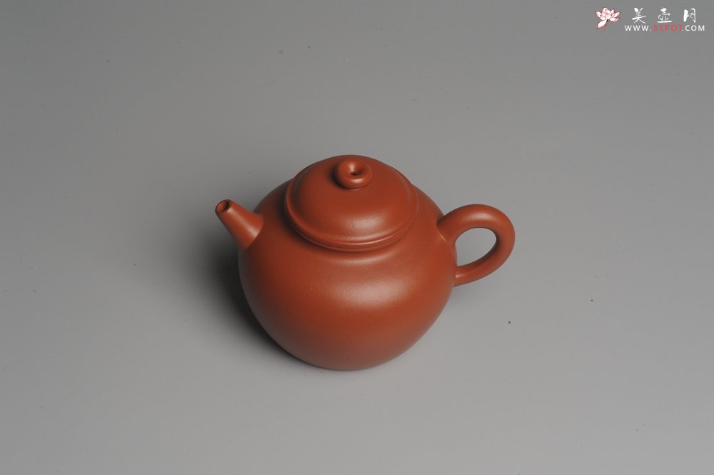 紫砂壶图片：美壶特惠 非铁红色素泥 优质朱泥大彬圈钮 - 美壶网