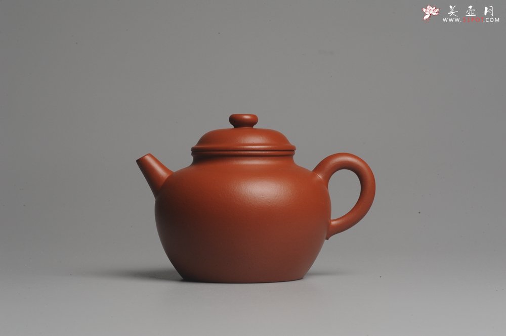 紫砂壶图片：美壶特惠 非铁红色素泥 优质朱泥大彬圈钮 - 美壶网