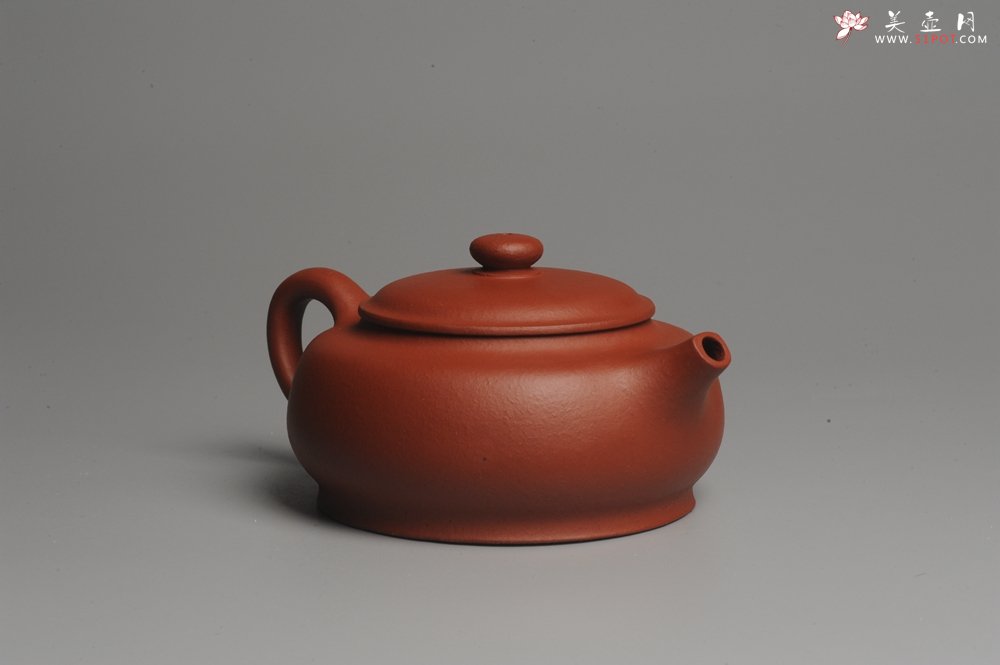 紫砂壶图片：美壶特惠 精致做工粗砂梨皮红泥涌泉壶 茶人醉爱 易泡养 - 美壶网