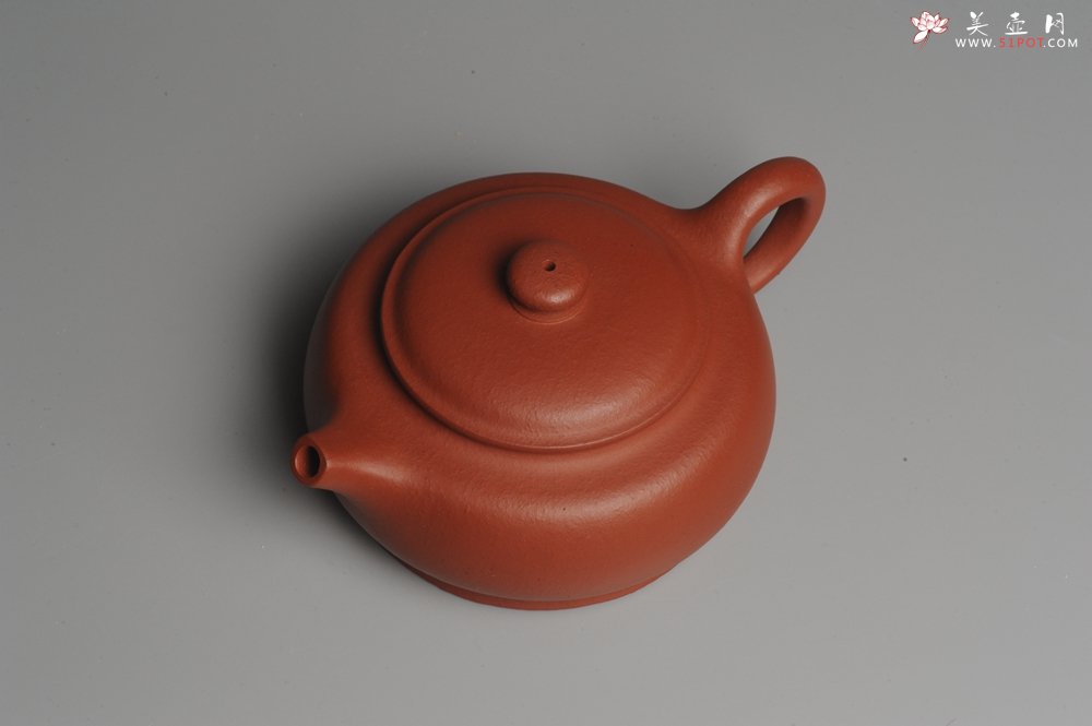 紫砂壶图片：美壶特惠 精致做工粗砂梨皮红泥涌泉壶 茶人醉爱 易泡养 - 美壶网