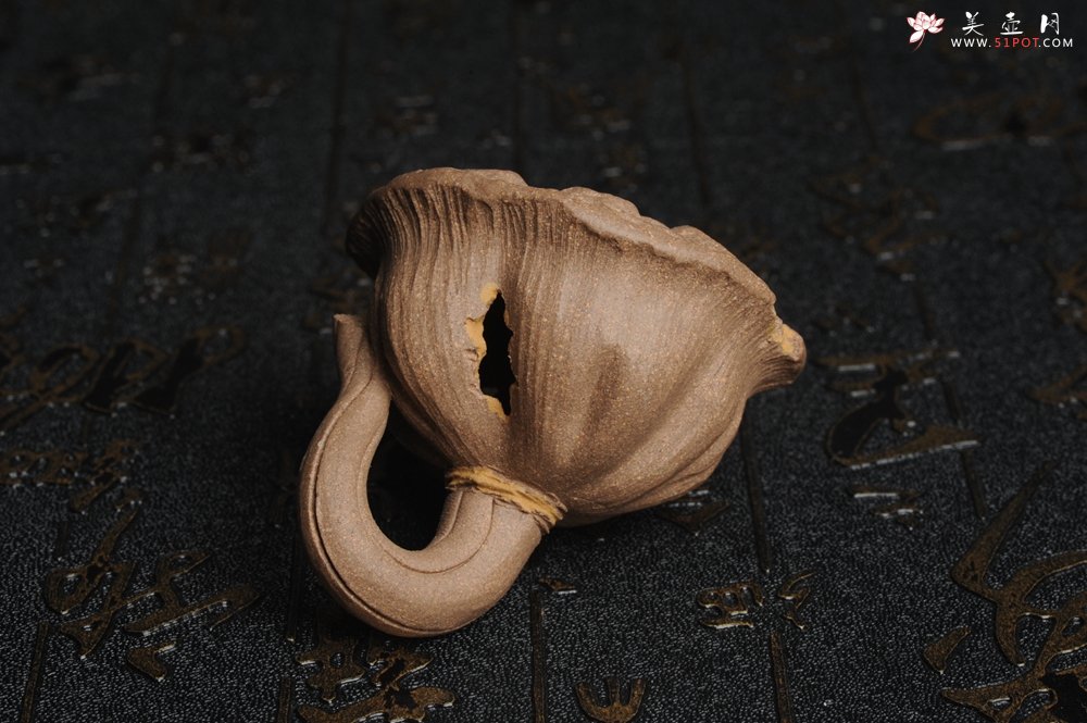 紫砂壶图片：美宠特惠 回馈壶友 精致性价比老段泥莲蓬茶宠直径5.5cm长度5.5cm左右 - 美壶网