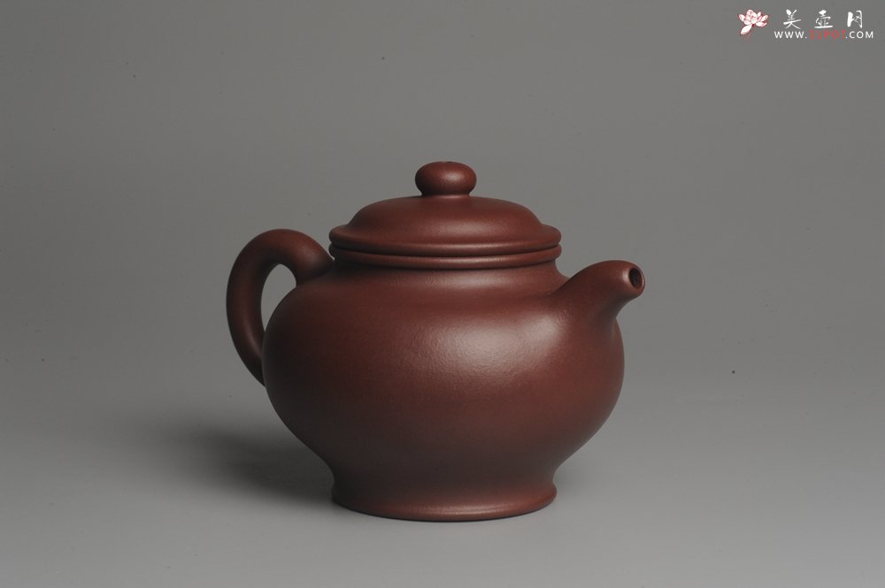 紫砂壶图片：实力派杨老师全手工紫茄泥小品大亨掇只 深得其味 泥料灰常油润 - 美壶网