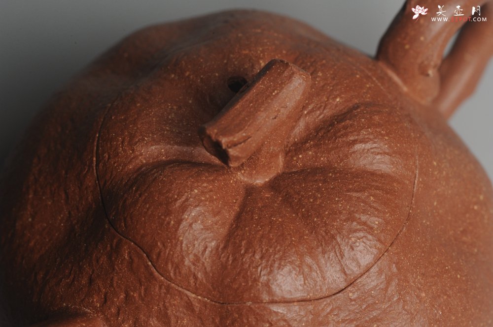 紫砂壶图片：美壶特惠 油润降坡泥精致卡盖全手工仿生丑橘壶 - 美壶网