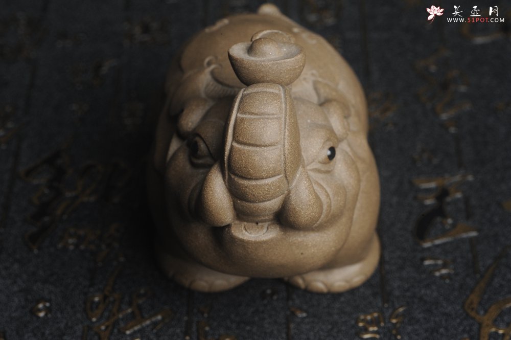 紫砂壶图片：美宠特惠 回馈壶友 精工太平有象茶宠 长11cm宽6cm高7cm - 美壶网