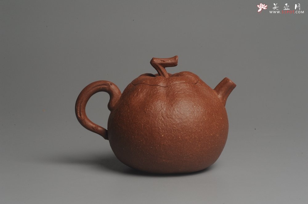 紫砂壶图片：美壶特惠 油润降坡泥精致卡盖全手工仿生丑橘壶 - 美壶网