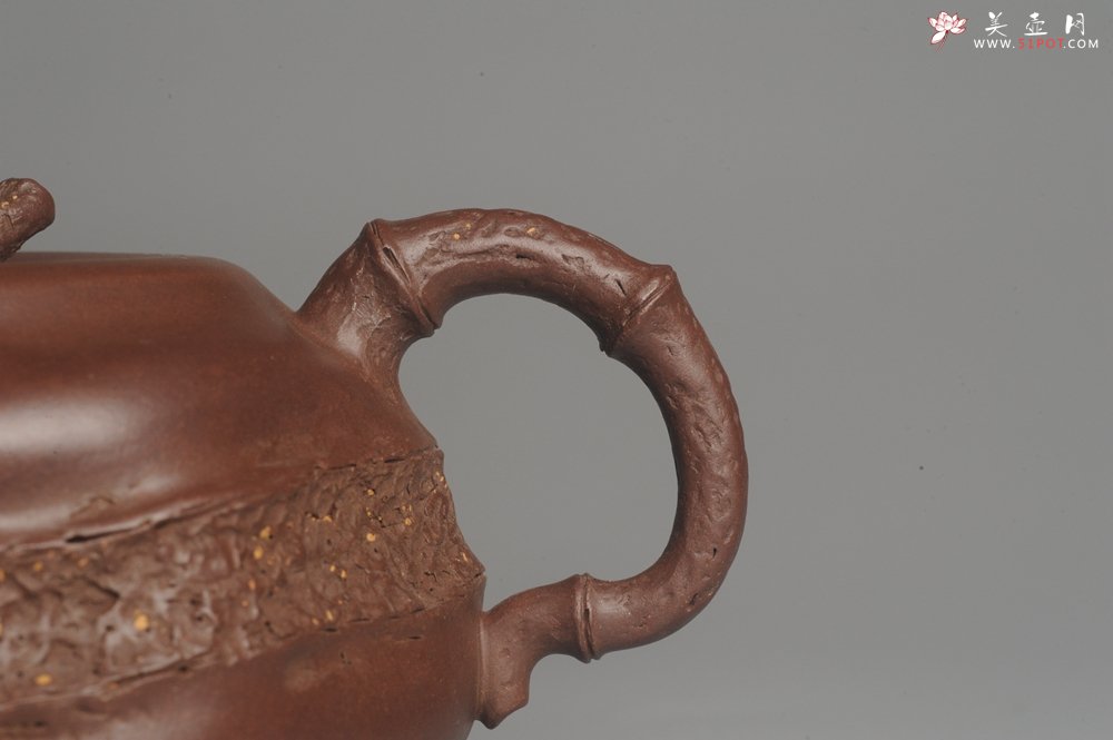 紫砂壶图片：潘丹初全手新作 道法自然 妙趣横生 原创溪竹 - 美壶网