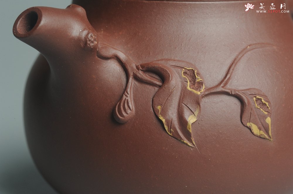 紫砂壶图片：美壶特惠 精致小花货瓜熟蒂落 - 美壶网