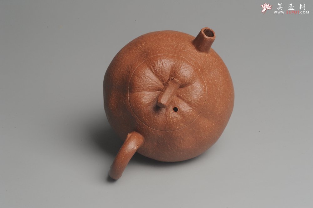 紫砂壶图片：美壶特惠 油润降坡泥精致卡盖全手工仿生丑橘壶 - 美壶网