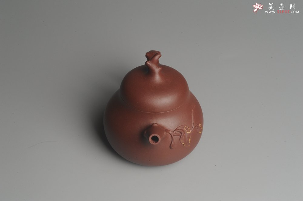 紫砂壶图片：美壶特惠 精致小花货瓜熟蒂落 - 美壶网