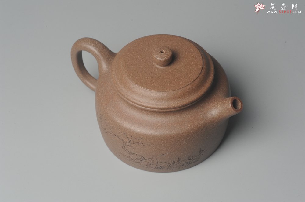 紫砂壶图片：美壶特惠 老段泥精致德中 一片冰心在玉壶 - 美壶网