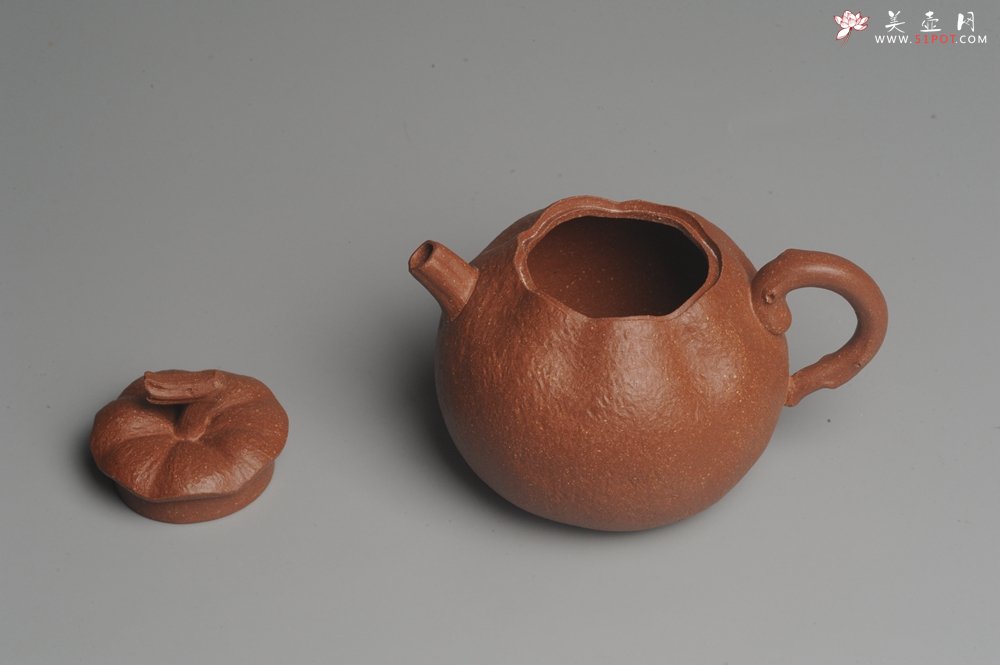 紫砂壶图片：美壶特惠 油润降坡泥精致卡盖全手工仿生丑橘壶 - 美壶网
