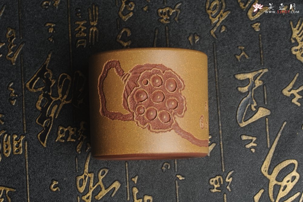 紫砂壶图片：美杯中秋特惠 精品好泥好工好刻雅致厚实品茗杯 缸杯 主人杯 一套三只 送礼佳品 - 美壶网