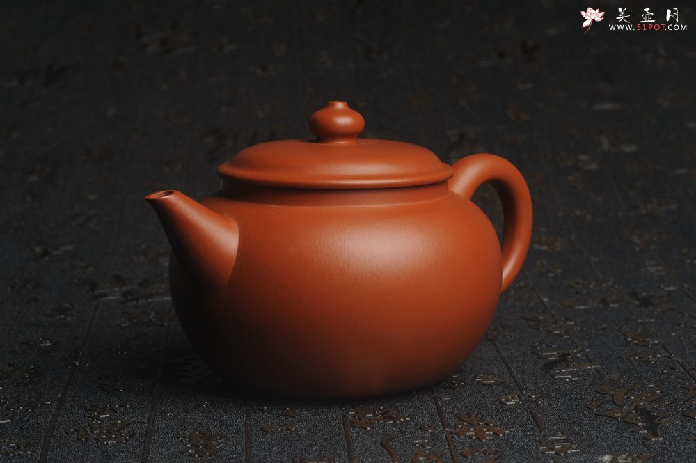 紫砂壶图片：美壶特惠 完美品 超精工朱泥大亨水平壶 茶人醉爱 - 美壶网