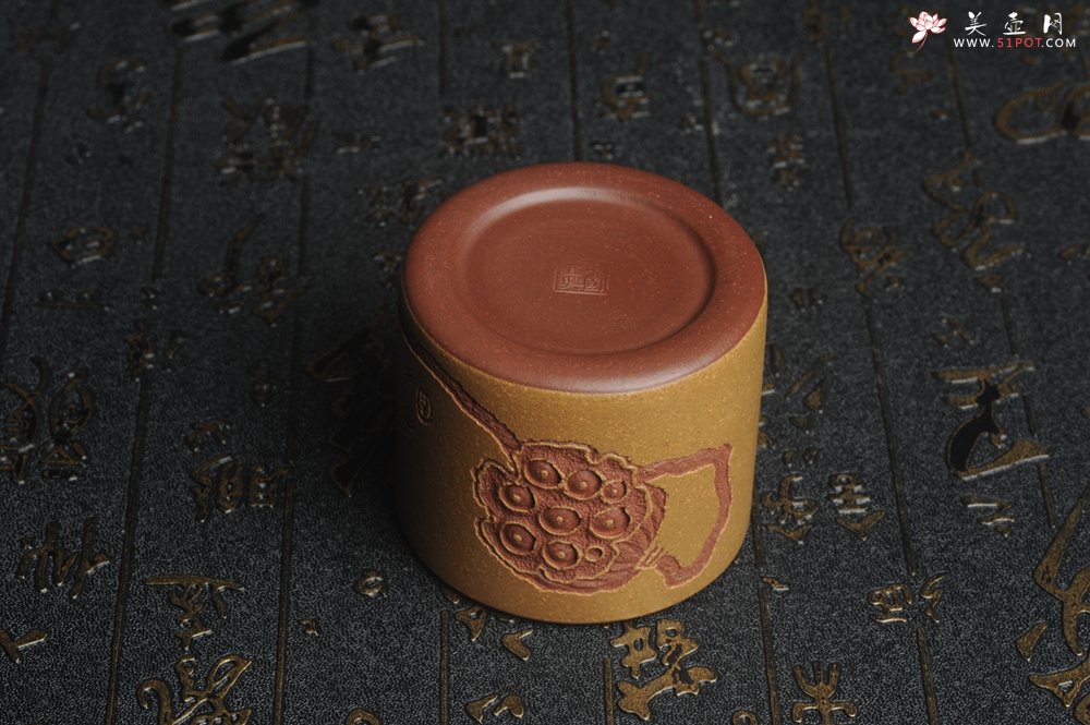 紫砂壶图片：美杯特惠 精品好泥好工好刻雅致厚实品茗杯 缸杯 莲蓬禅心杯 - 美壶网